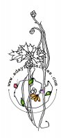 Mucha Style Bachelor Button 2