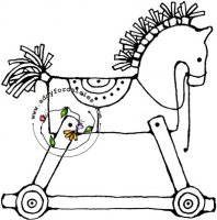 Stick Horse Blue