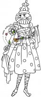 Vintage Scarf Clown