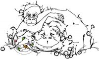 Flower Monkey Child