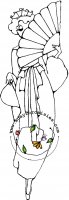 Girl With Fan One