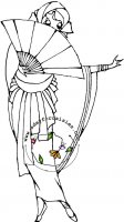 Girl With Fan Two