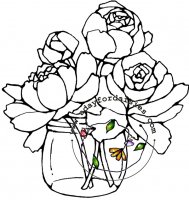 Spring Peony Jar